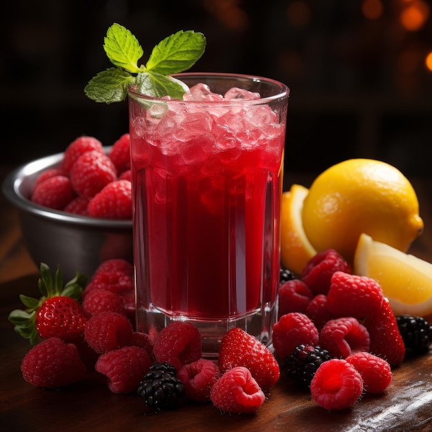 vibrant and refreshing red juice