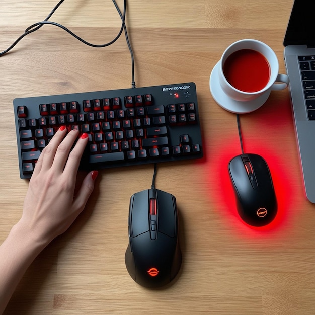 Vibrant RGB Gaming Keyboard and Mouse