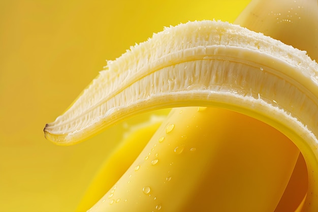 Vibrant Ripe Banana Celebrating Organic Beauty in Natural Form and Bold Color