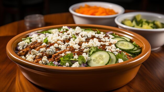 A Vibrant Salad Bursting with Colors Featuring a Mix