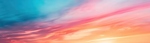 vibrant sky with colorful clouds at sunset exhibiting hues of blue pink and orange