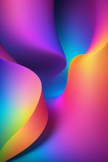 Vibrant smooth gradient background vertical composition