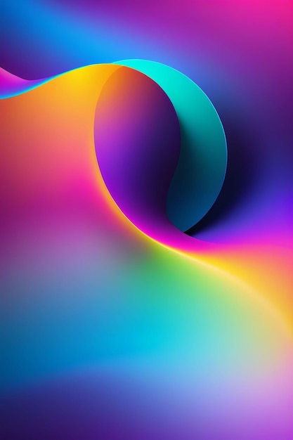 Vibrant smooth gradient background vertical composition