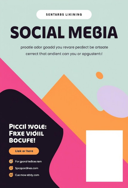 Photo vibrant social media post templates for stylish marketing campaigns