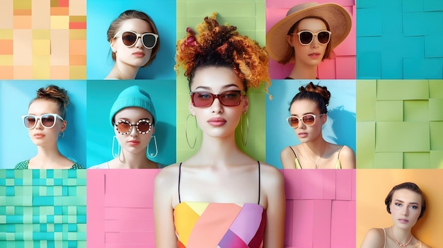 Photo vibrant social media post templates for stylish marketing campaigns