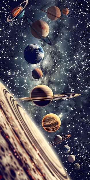 Vibrant Solar System Illustration