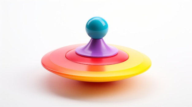 Vibrant Spinning Fun on Transparent Background