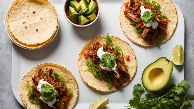 A vibrant spread of tacos with fresh toppings perfect for gatherings