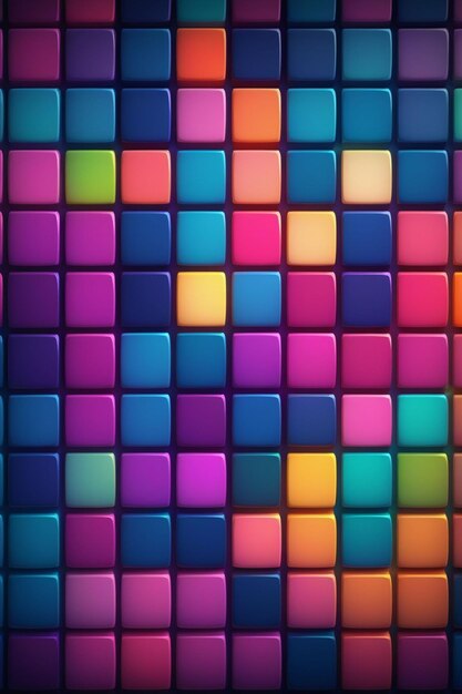 Photo vibrant squares abstract background vertical composition