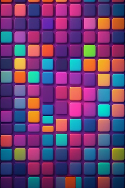 Photo vibrant squares abstract background vertical composition