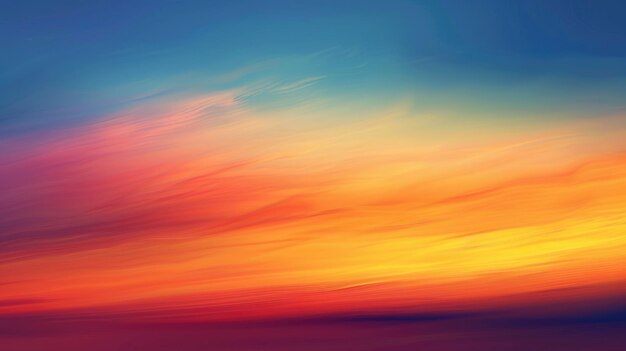 Photo vibrant sunset sky over calm ocean water abstract gradient landscape aig51