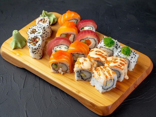 Vibrant Sushi Assortment