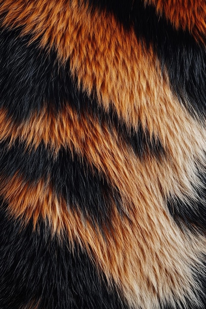 Photo vibrant tiger stripes pattern for exotic decor and fashion design