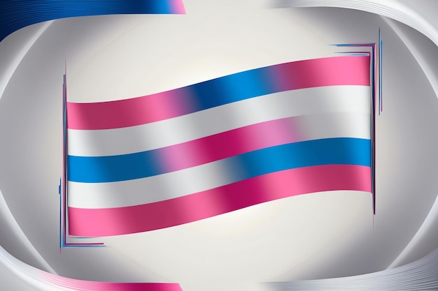 Vibrant Trans Flag Design for LGBTQ Pride