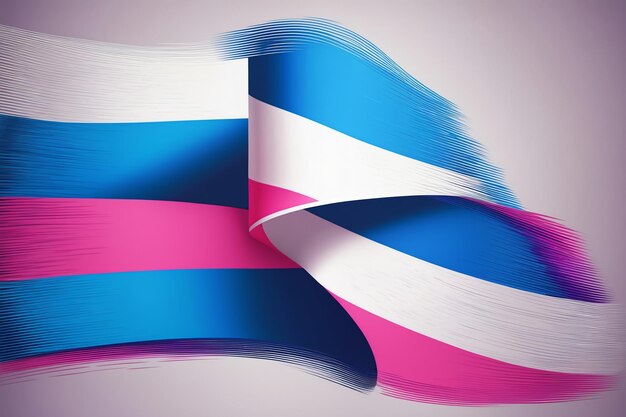 Vibrant Trans Flag Design for LGBTQ Pride