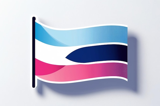 Photo vibrant trans flag design for lgbtq pride