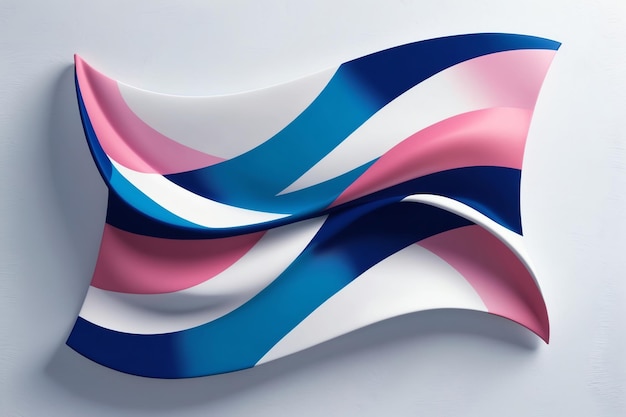 Vibrant Trans Flag Design for LGBTQ Pride