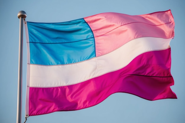 Photo vibrant trans flag design for lgbtq pride