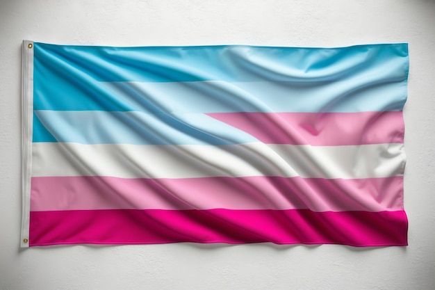 Photo vibrant trans flag design for lgbtq pride