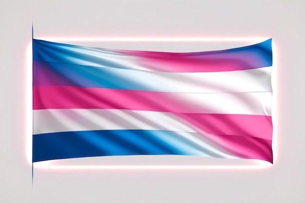 Photo vibrant trans flag design for lgbtq pride