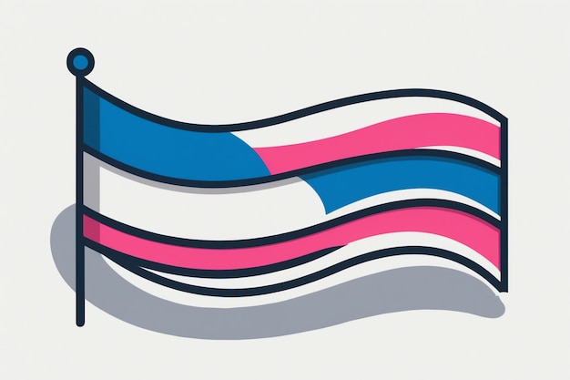 Vibrant Trans Flag Design for LGBTQ Pride