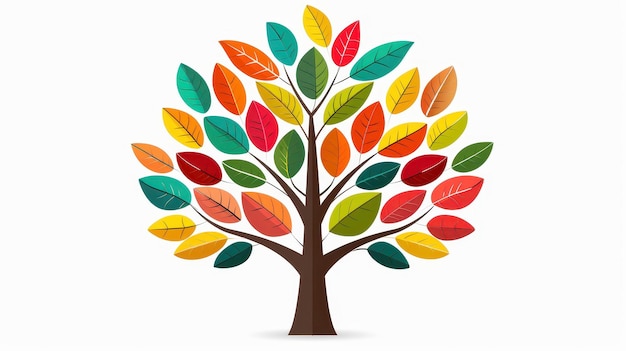 Vibrant tree art perfect for design projects