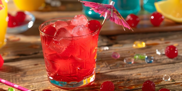 Vibrant Tropical Drink