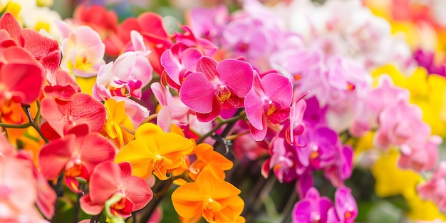 Vibrant Tropical Orchids