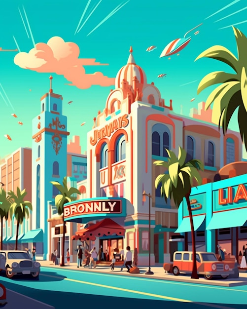 Vibrant Vistas A Delightful Collection of Flat Illustrations