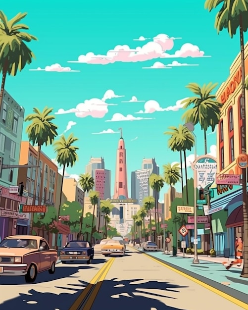 Vibrant Vistas A Delightful Collection of Flat Illustrations