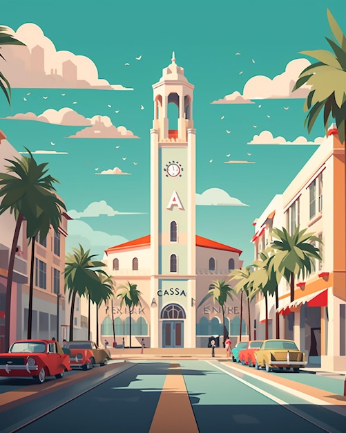 Vibrant Vistas A Delightful Collection of Flat Illustrations