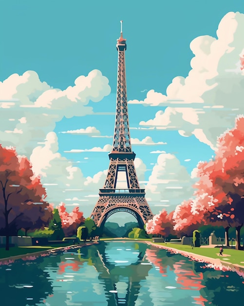 Vibrant Vistas A Delightful Collection of Flat Illustrations