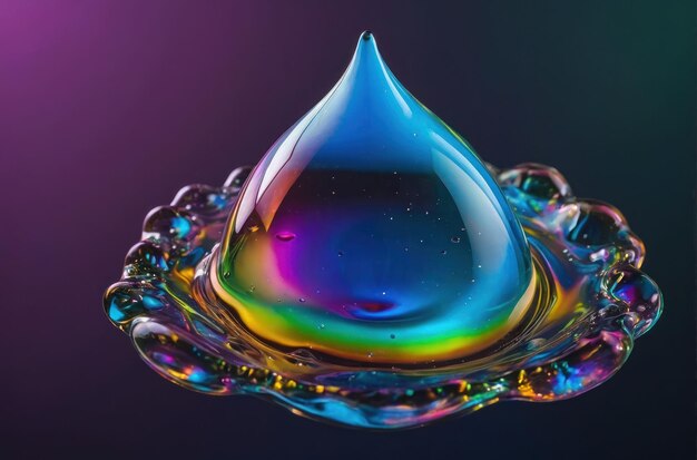 Vibrant Water Drop Collision