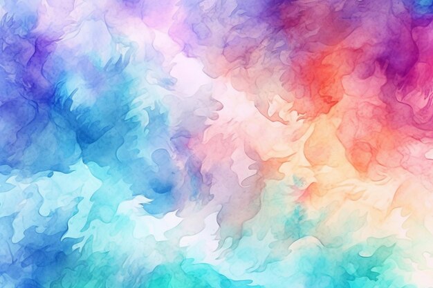 Vibrant Watercolor Background with Blended Colors