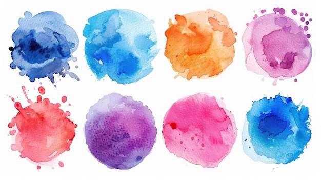 Vibrant Watercolor Blots