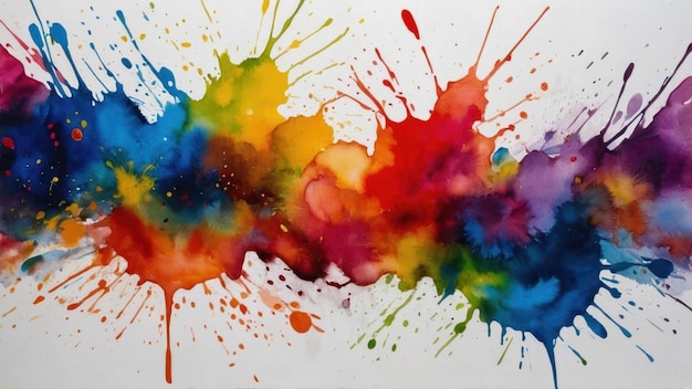 Vibrant Watercolor Explosion