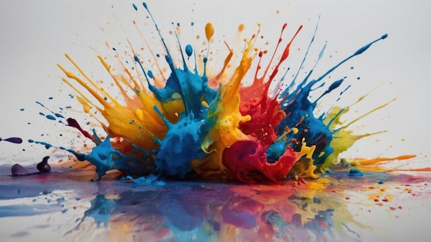 Vibrant Watercolor Explosion