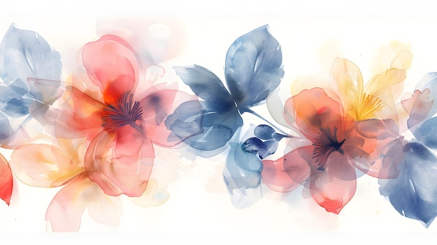 Vibrant Watercolor Floral Array