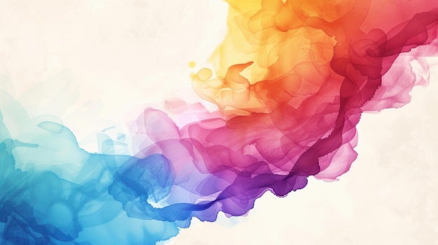 Vibrant watercolor illustration featuring smooth gradients and a clean background perfect