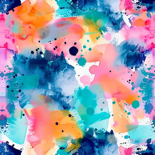 Vibrant Watercolor Splashes