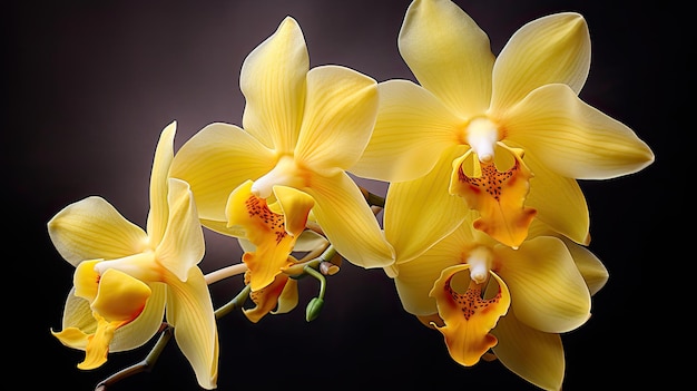 vibrant yellow orchid