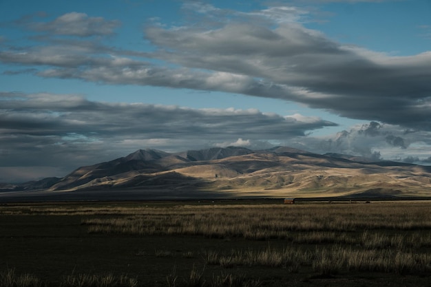 The vicinity of the district center of KoshAgach in the south of the Chuysky tract in Altai