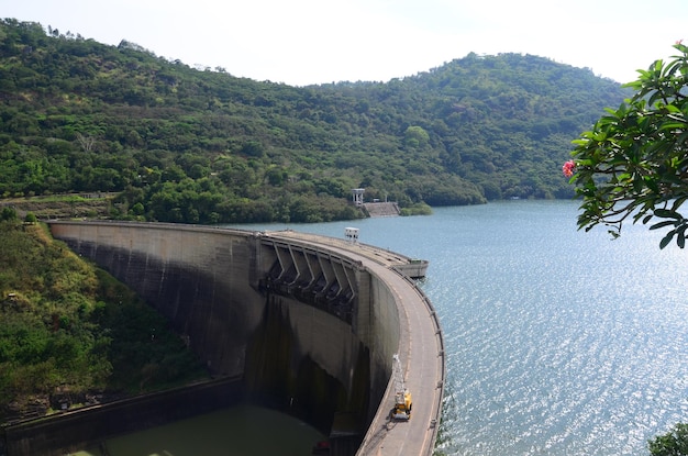 Victoria reservoir in Kandy Sri Lanka