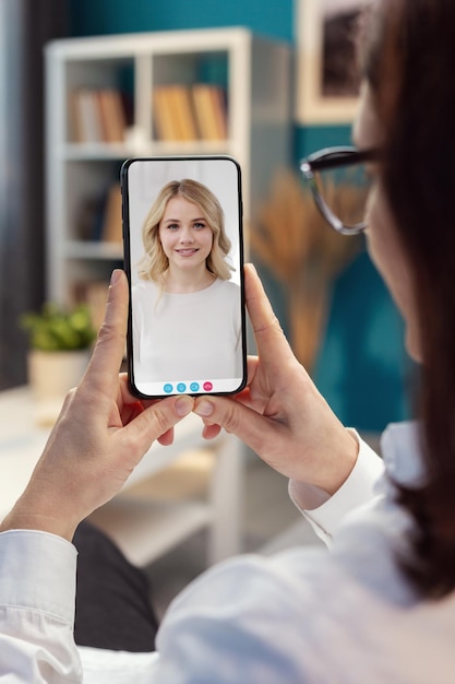 Video call using smartphone