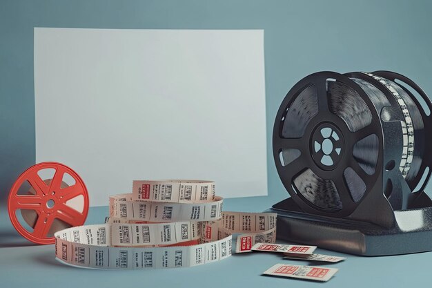 Photo videotape with cinema tickets