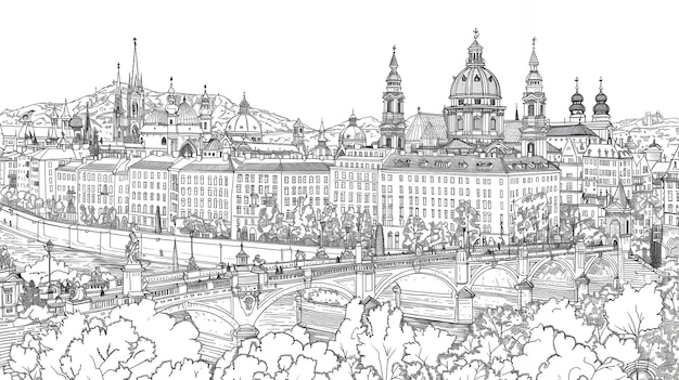 Photo vienna adult coloring book page