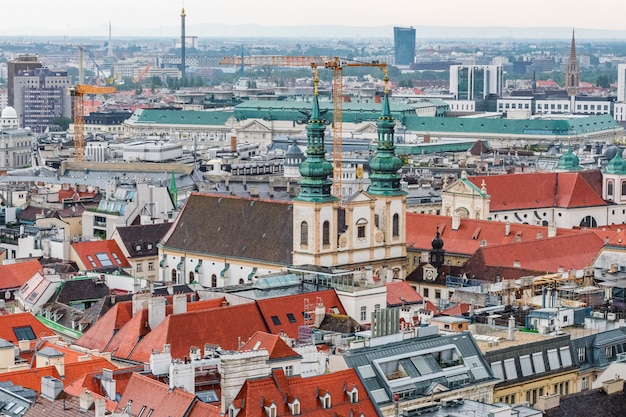 Vienna cityscape from the tower of the cathedral