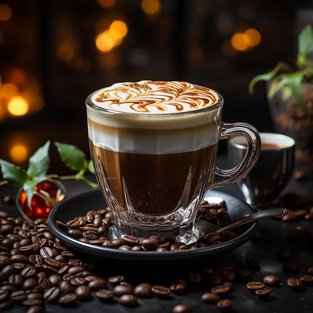 Viennese_Coffee_with_a_rustic_background_STYLE_Drink