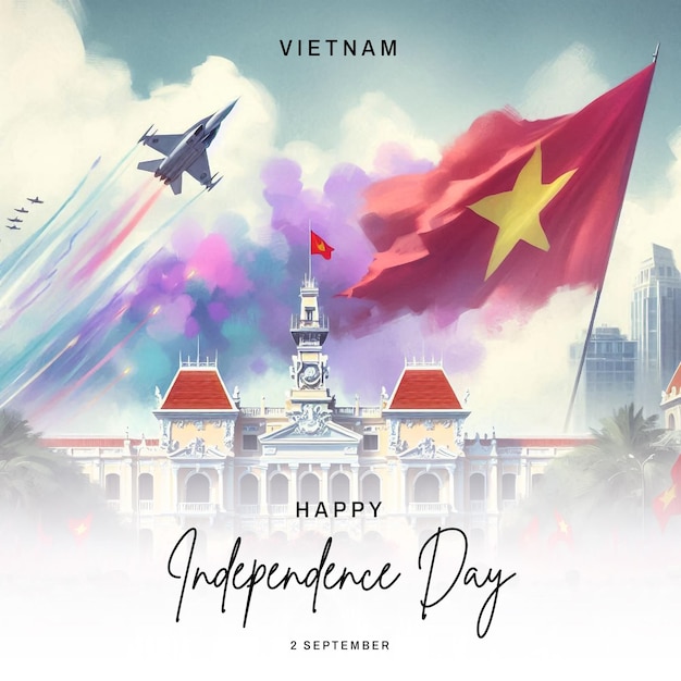 Vietnam Independence Day social media post banner flyer poster template