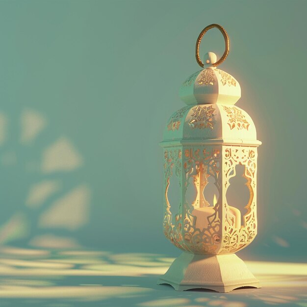 View of 3d islamic lantern